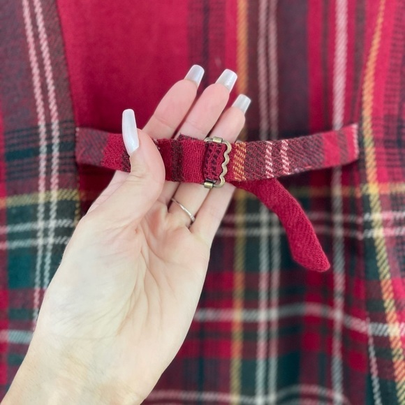 Vintage Bushwacker USA Wool Plaid Button Front Dress - 12 - Picture 7 of 7